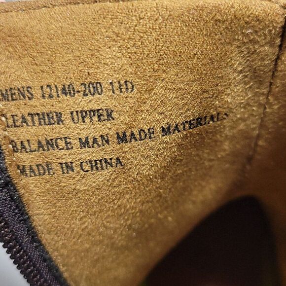 Florsheim Midtown Boot Zip Plain Toe Mens Size 11 D Brown Genuine Leather NEW - Picture 10 of 16